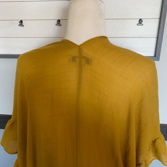 FAVLUX fashion Size small short sleeve open long waterfall cardigan - Picture 8 of 12